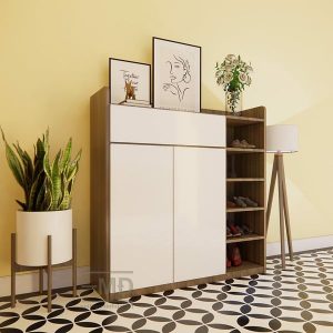 Tủ Giày Nhựa TG1-2 cánh 1 ô hở