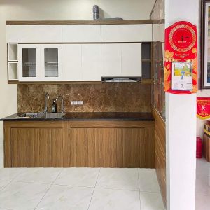 Tủ bếp nhựa cao cấp GreenPlast TB05 – Màu GP-507 với GP-002